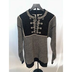 Dale of Norway 100% New Wool Quarter Button Men's Sweater XL
